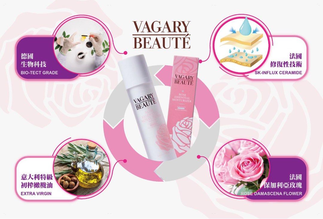 VAGARY BEAUTÉ Rose Essential Moisturizer 99.97%